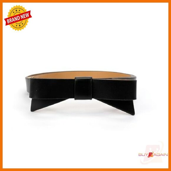 Leather Bow Belt Adjustable Pinhole Closure Formal Casual Accessory